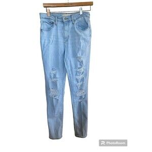 Levi Light Wash Destressed Jeans 721 High Rise Skinny Sz.30